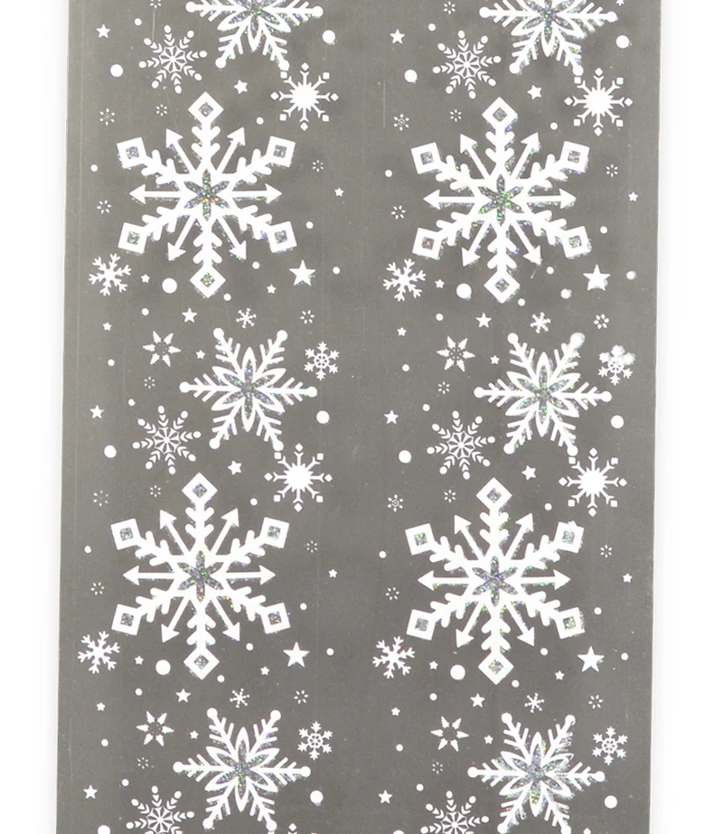 Riffelmacher Fensterdekoration Schneeflockenbanner 75139 - Weiß Glitter 60cm