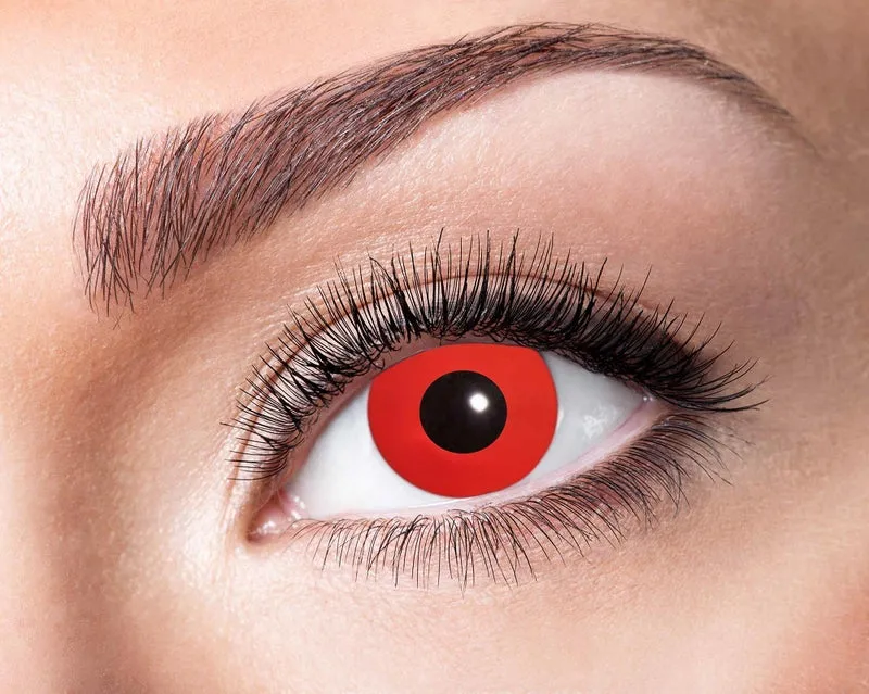 Eyecatcher Motivlinsen - farbige 3-Monats-Kontaktlinsen | m03 - Red Devil