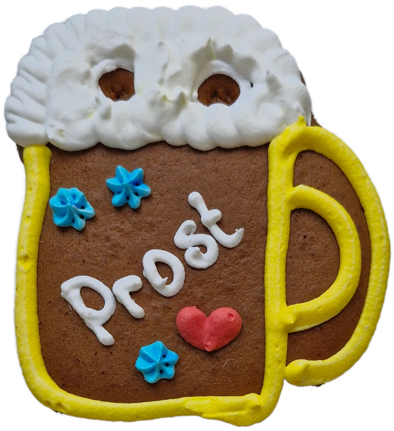 Lebkuchenfigur Bierkrug - Prost