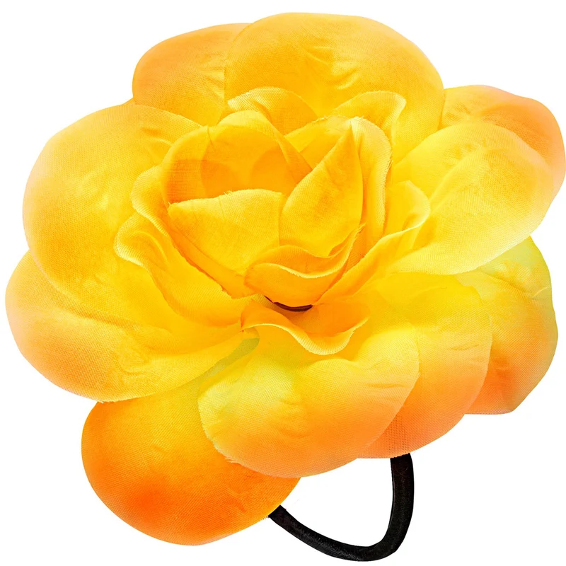 Schmuck Haargummi Blume | Gelb