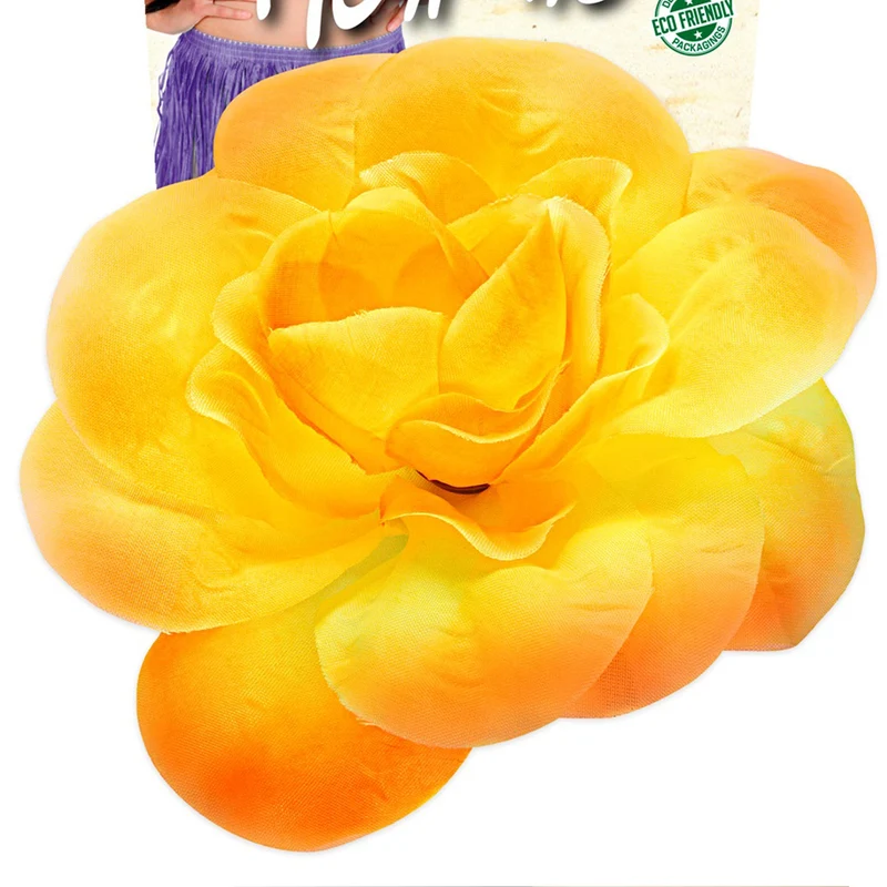 Schmuck Haargummi Blume | Gelb