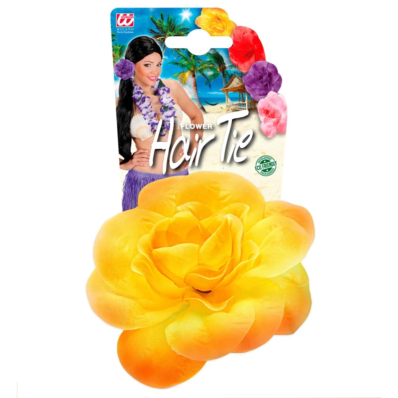 Schmuck Haargummi Blume | Gelb