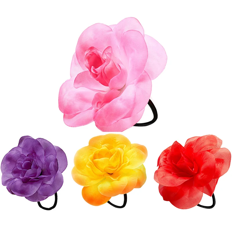 Schmuck Haargummi Blume | Gelb