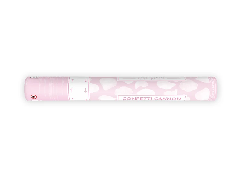 Konfettishooter Rosenblätter Weiß 60cm