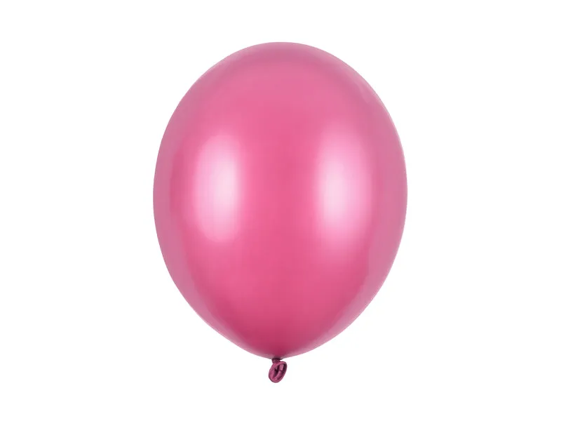 50 Stk. Luftballon Ø30cm "Uni Metallic" | Hot Pink
