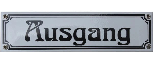 Email Jugendstil Schild, verschiedene Ausführungen