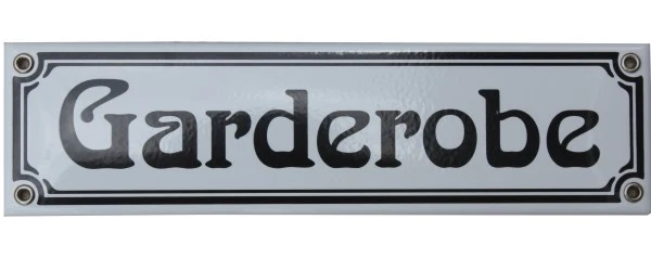 Email Jugendstil Schild, verschiedene Ausführungen