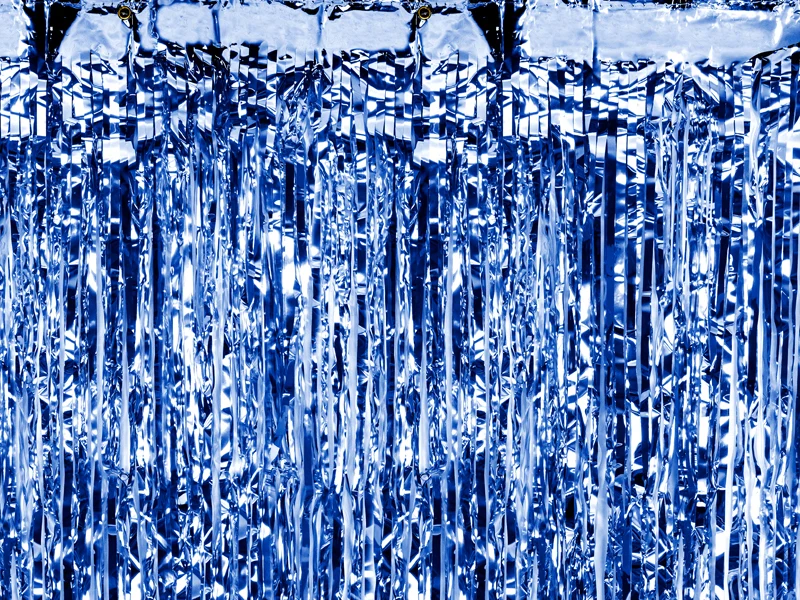 Türvorhang Lametta 90x250cm | Blau
