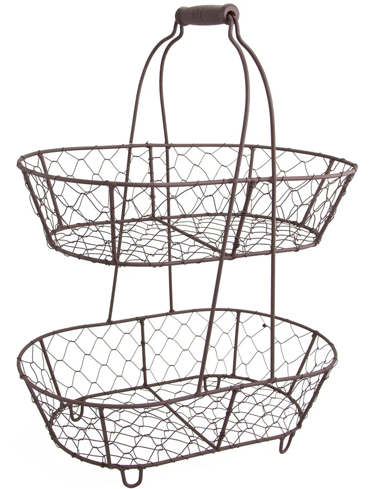 Riffelmacher Metall Körbe 2-tlg. Hänge Etagere 38 cm | 08214