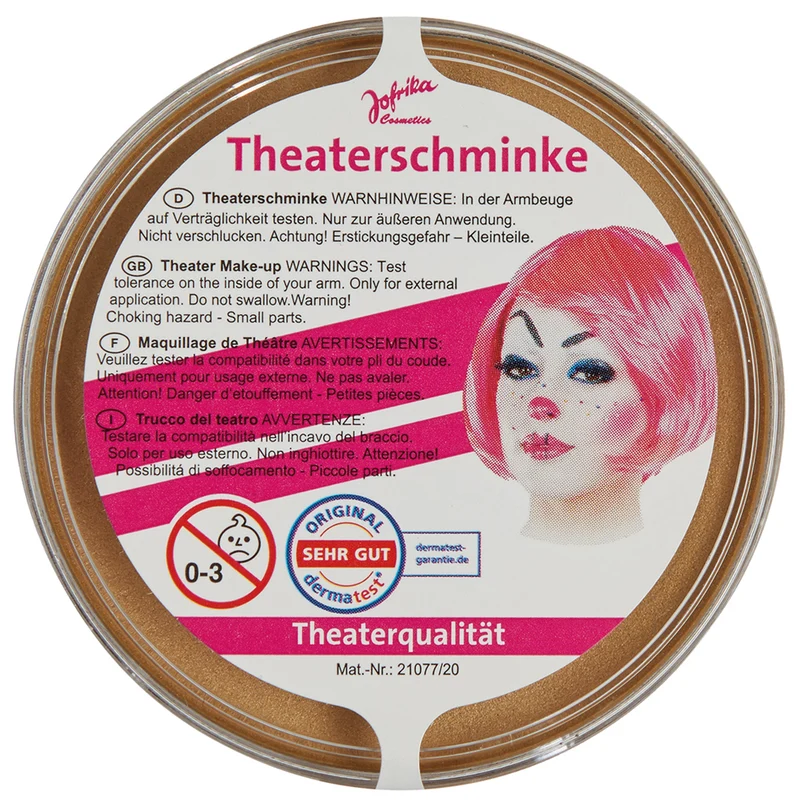 Jofrika Theaterschminke in Theaterqualität - Gold