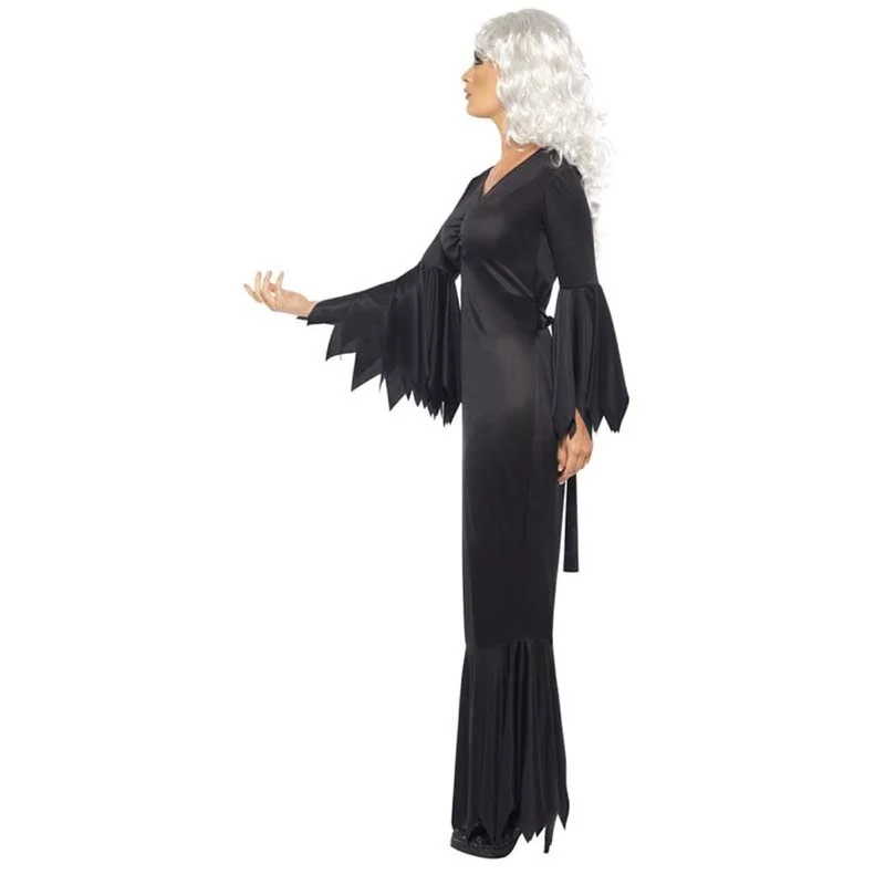 Kostüm Lady Vampir Schwarze Robe Gr.M