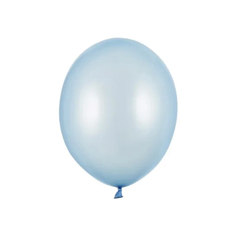 100 Stk. Luftballon Ø12cm "Uni Metallic" | Baby Blue