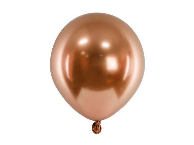 50 Stk. Luftballon Ø12cm "Uni Glossy" | Kupfer