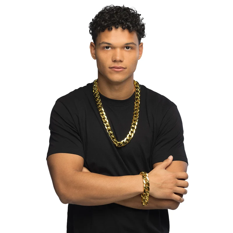 Glieder Armband zum Pimp Kostüm | Gold
