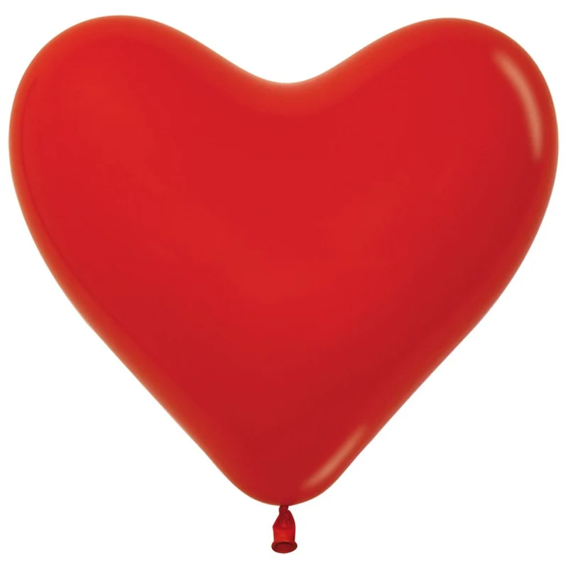 50 Stk. Herz Luftballon Ø30cm | Rot #015