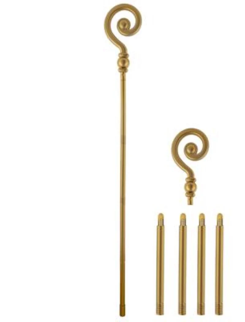 Sankt Nikolausstab Bischofstab 155 cm | Gold