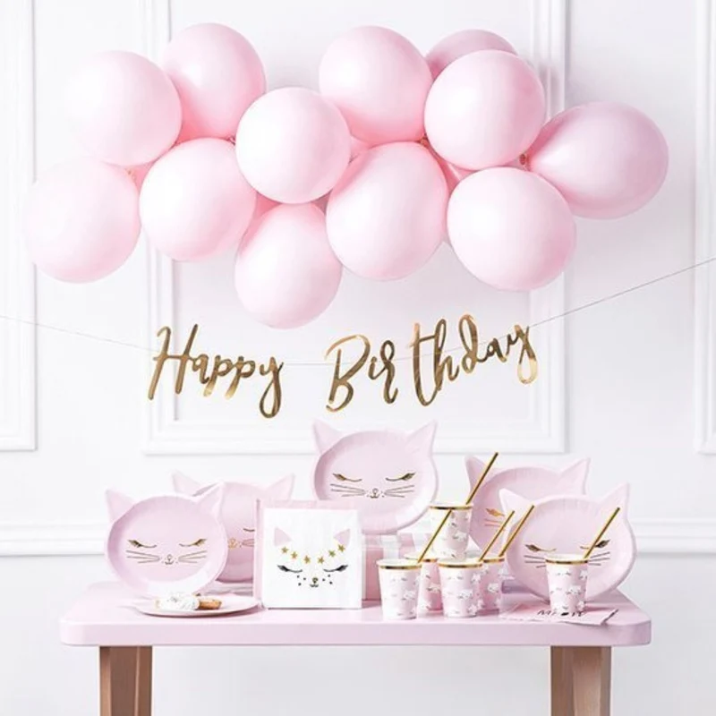 100 Stk. Luftballon Ø12cm "Uni Pastell" | Baby Pink
