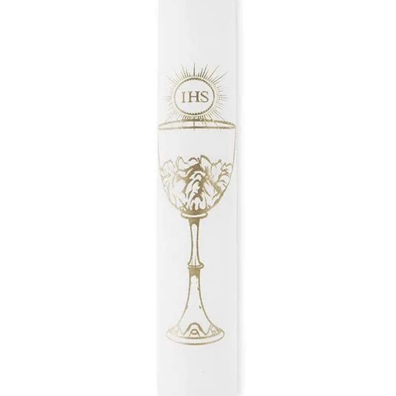 Kerzen IHS 29 cm 4 Stück | Weiß