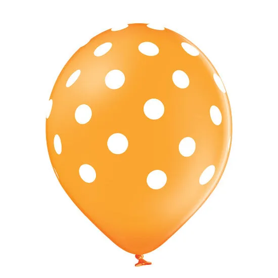 Luftballon Ø30cm "Polka Dots Mix" | 6 Stk.
