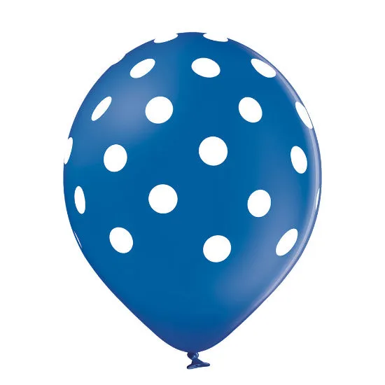 Luftballon Ø30cm "Polka Dots Mix" | 6 Stk.