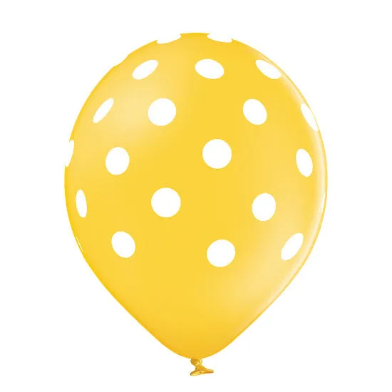 Luftballon Ø30cm "Polka Dots Mix" | 6 Stk.