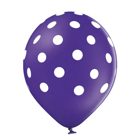 Luftballon Ø30cm "Polka Dots Mix" | 6 Stk.