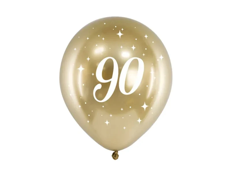 Luftballon Ø30cm "Happy Birthday" Gold | 6 Stk. #90