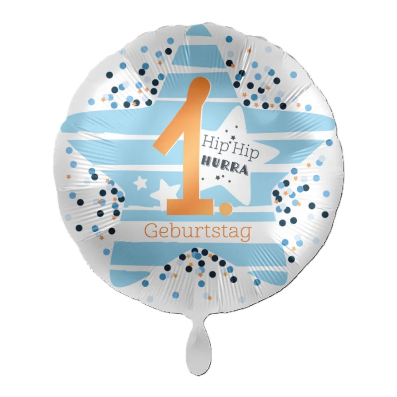 18"/Ø43cm Folienballon "Hip Hip Hurra" #1