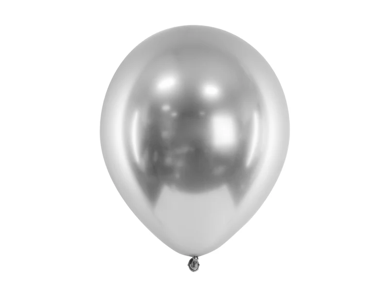 50 Stk. Luftballon Ø30cm "Uni Glossy" | Silber