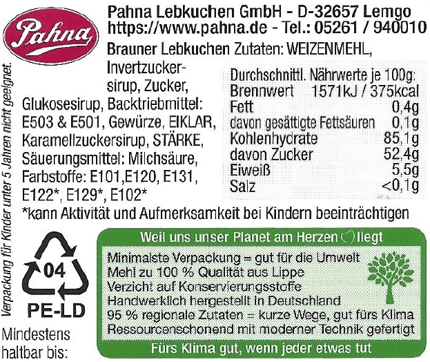 Lebkuchenherz M (24x22cm), Herzlichen Glückwunsch