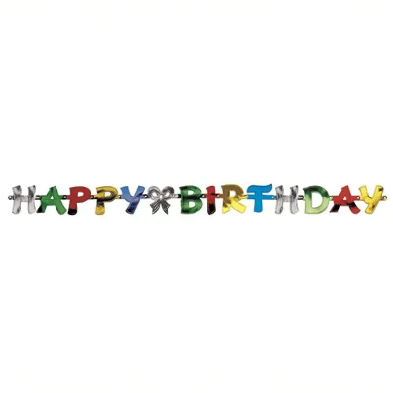 Buchstabengirlande Happy Birthday 1,4 m | Multicolor
