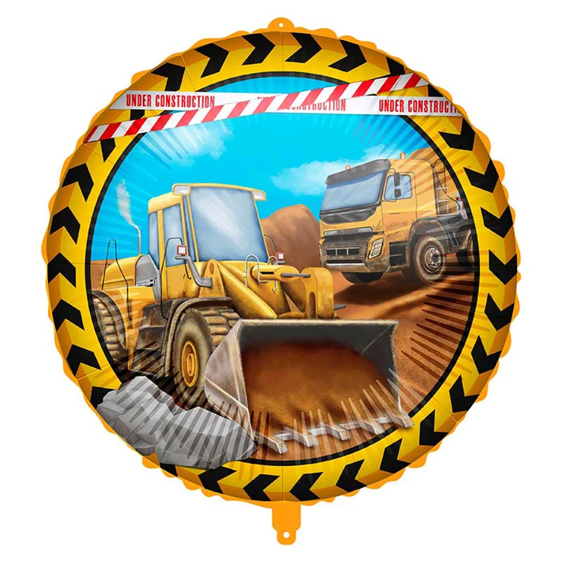 18"/Ø45cm Folienballon "Baustelle"