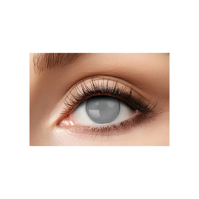 Eyecatcher Motivlinsen - farbige 3-Monats-Kontaktlinsen | m52 - Blind Grey Zombie