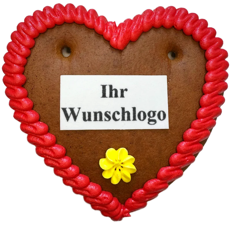 Lebkuchenherz mit Logo