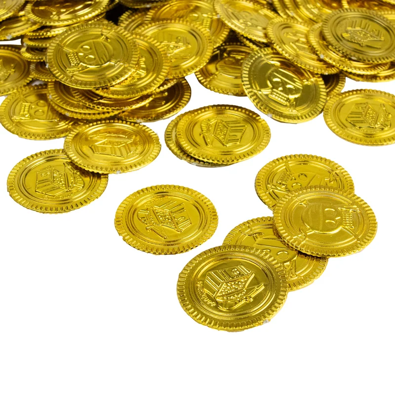 Goldmünzen Spielgeld - Piratenschatz | 144 Stück