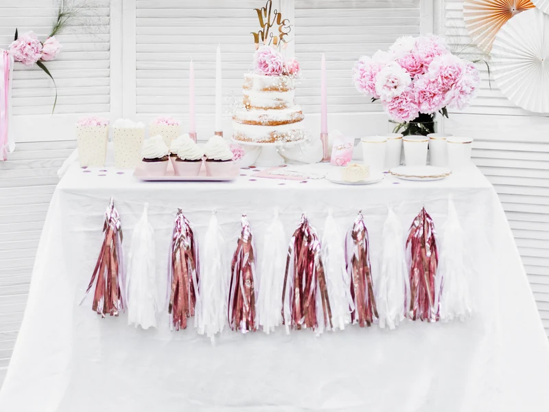 Girlande Quasten Rosegold |12Stk./200cm