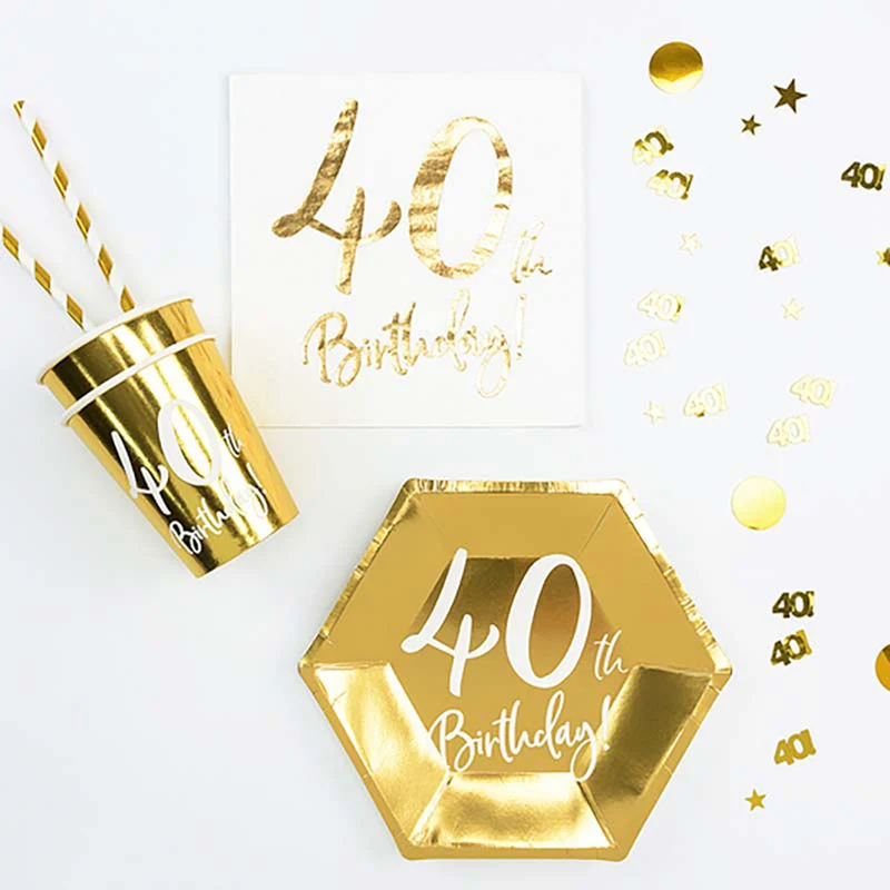 Konfetti Metall Happy Birthday #40 15g