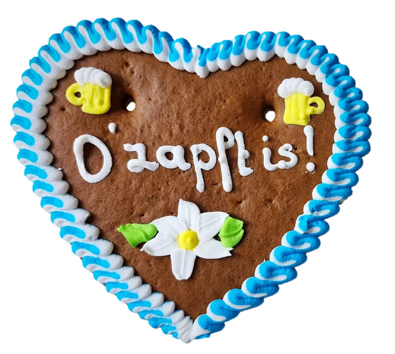 Lebkuchenherz S (17x15cm), O´zapft is!