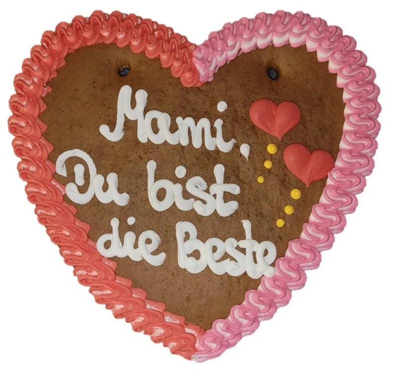 Lebkuchenherz M (24x22cm), Mami Du bist die Beste
