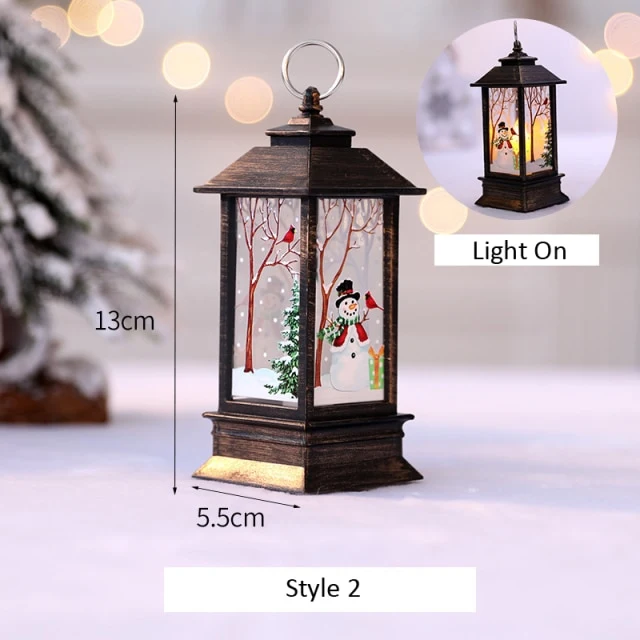 Snowman Lantern Light