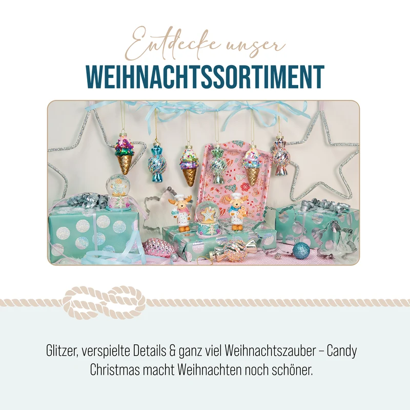 2er Set Hochlandrind Figuren Braun aus Polyresin, weihnachtlich