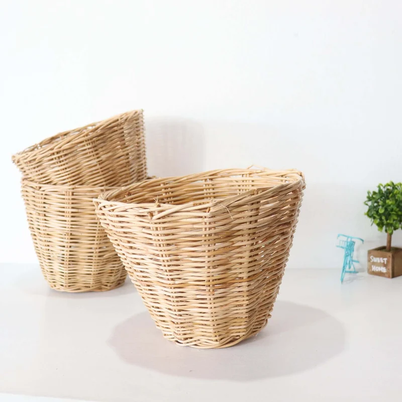 NADIA Small Thai Rattan Basket - Storage & Organization (Set of 2)