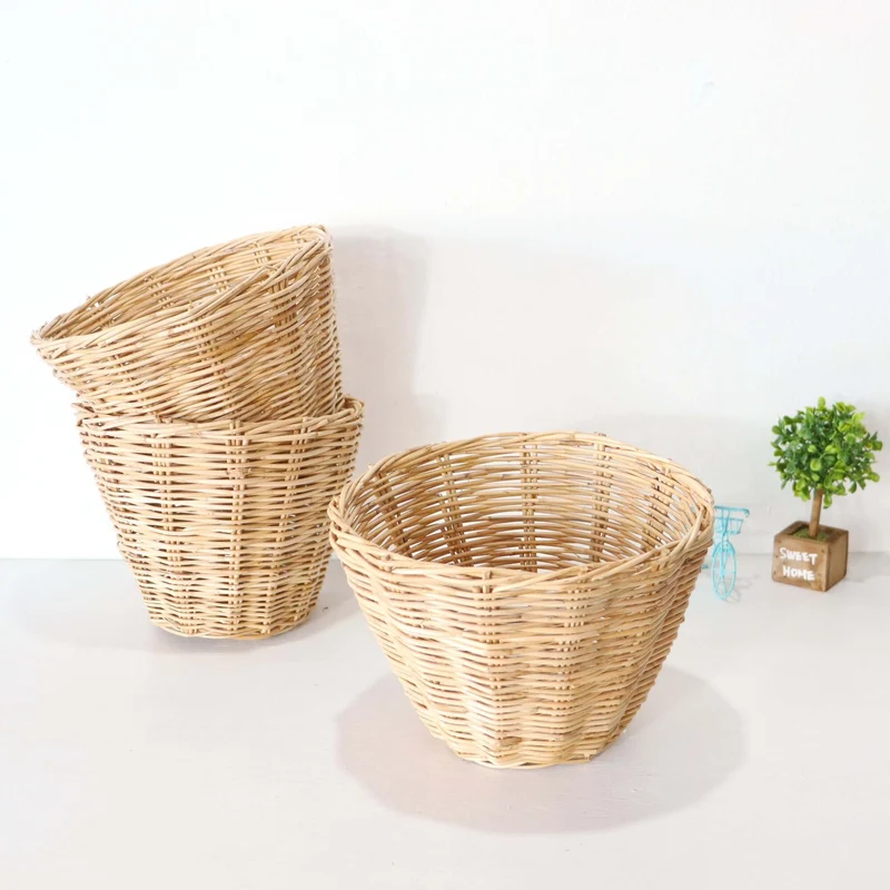 NADIA Small Thai Rattan Basket - Storage & Organization (Set of 2)