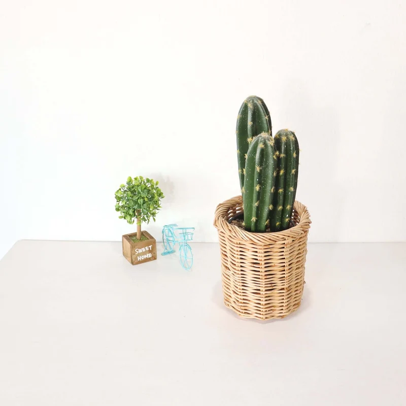 Wa Rin Ram Pai Rattan Utensil Basket - 6 inches