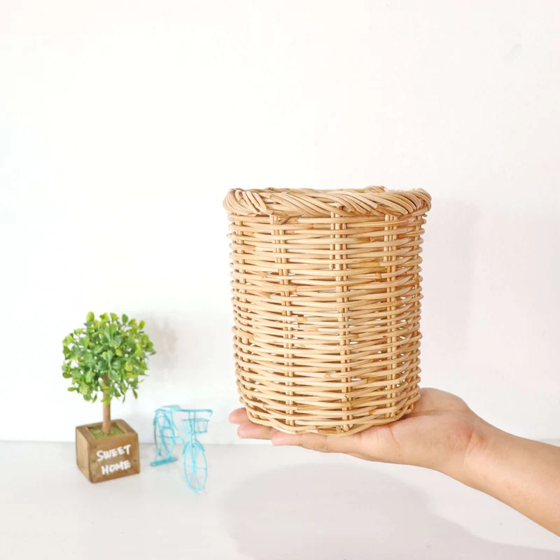 Wa Rin Ram Pai Rattan Utensil Basket - 6 inches