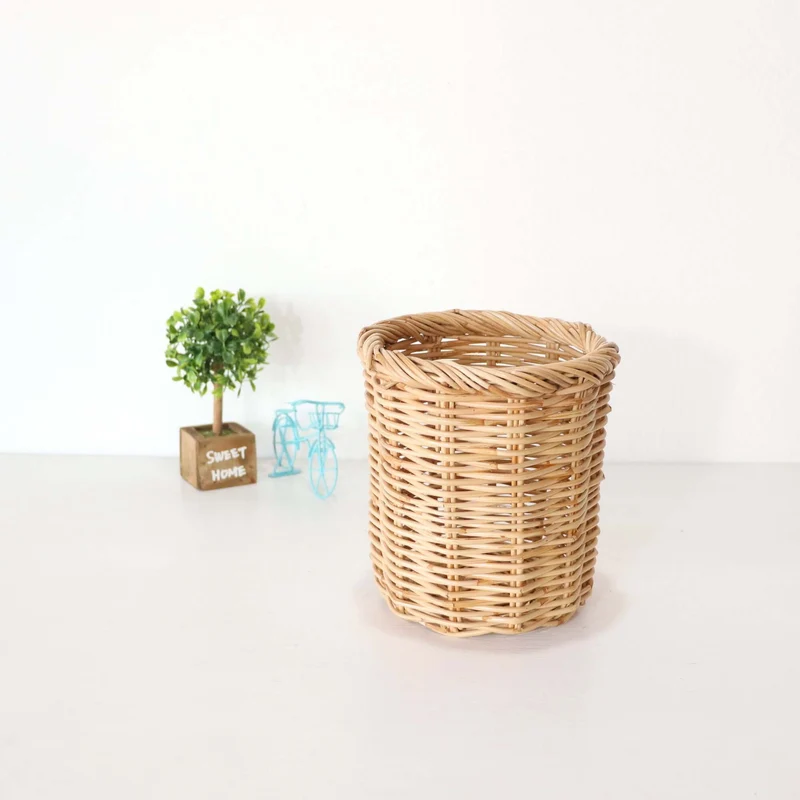 Wa Rin Ram Pai Rattan Utensil Basket - 6 inches