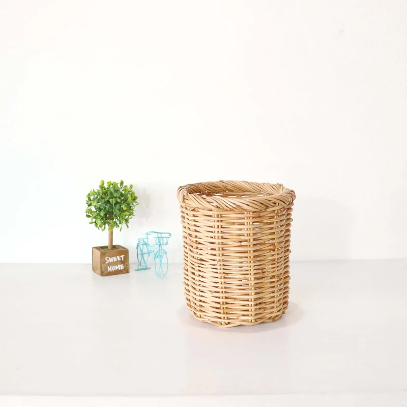 Wa Rin Ram Pai Rattan Utensil Basket - 6 inches