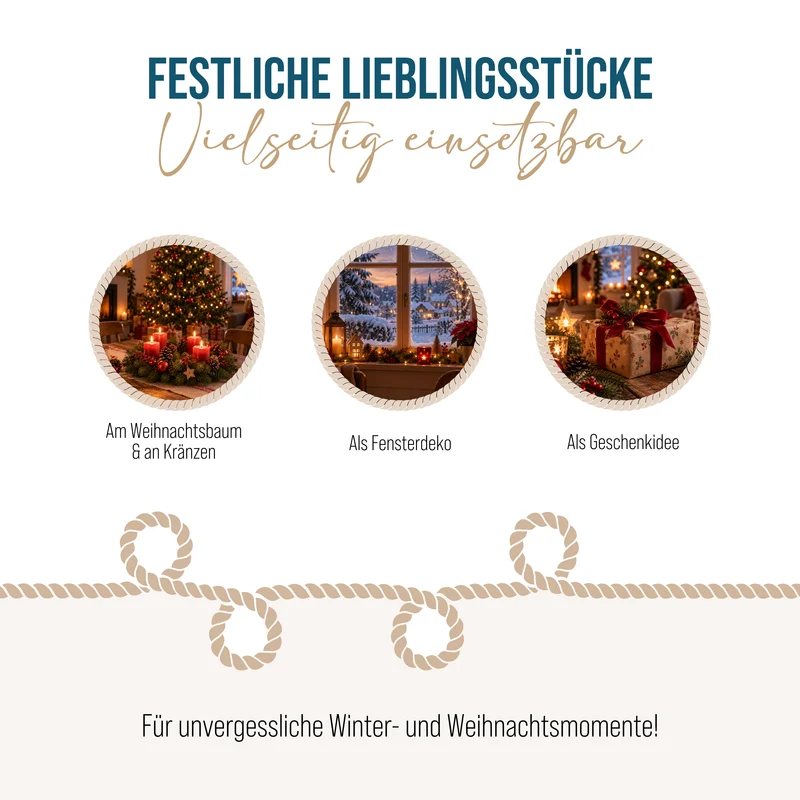 3er Set Katzen Christbaumschmuck Filz ca. 13 cm rot grau