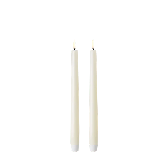 Klassische LED-Stabkerze glatt; 2 Stück