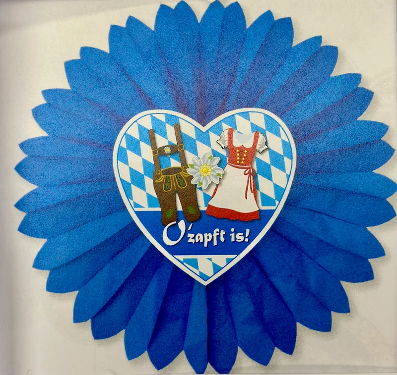 Papier Rosette (einfach oder doppelseitig)